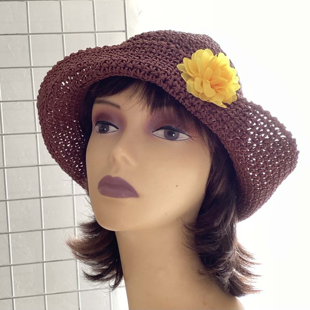 Vintage-Inspired Straw Cloche Hat NWOT - Picture 6 of 8